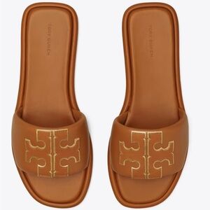 TORY BURCH - DOUBLE T SPORT SLIDE, WIDE (BRAND NEW, NEVER WORN)